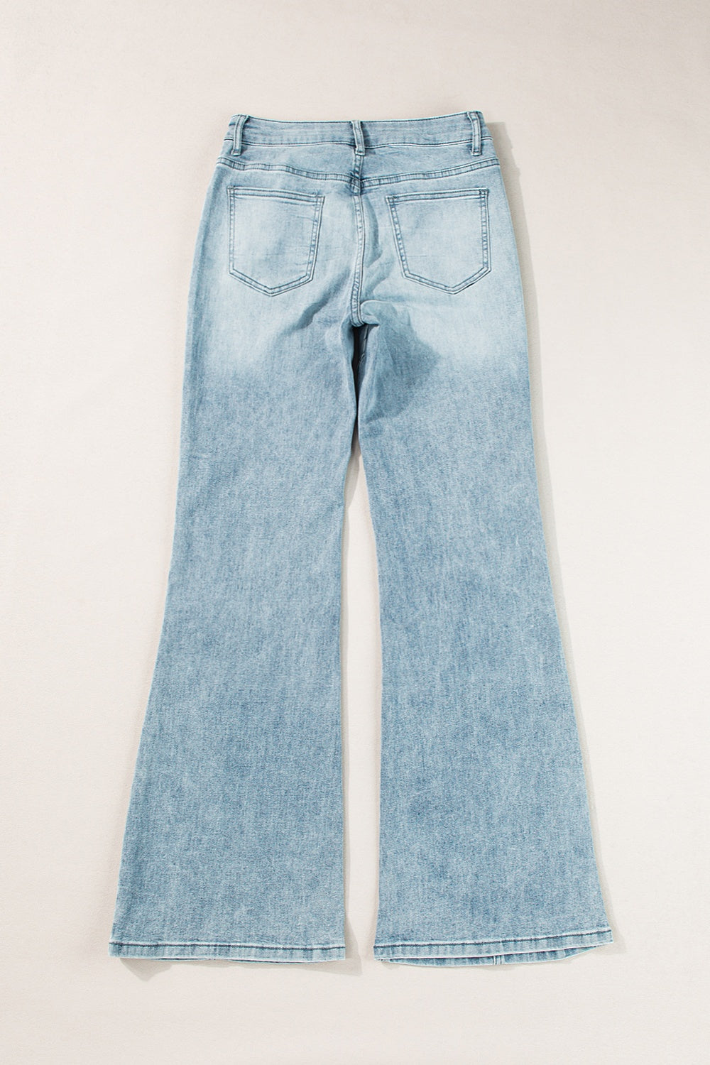 High Waist Bootcut Jeans with Pockets - Ryzela