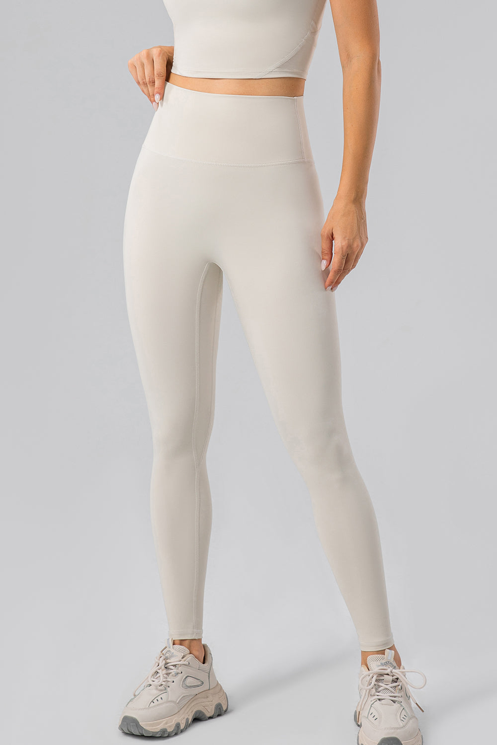 High Waist Wide Waistband Active Leggings - Ryzela