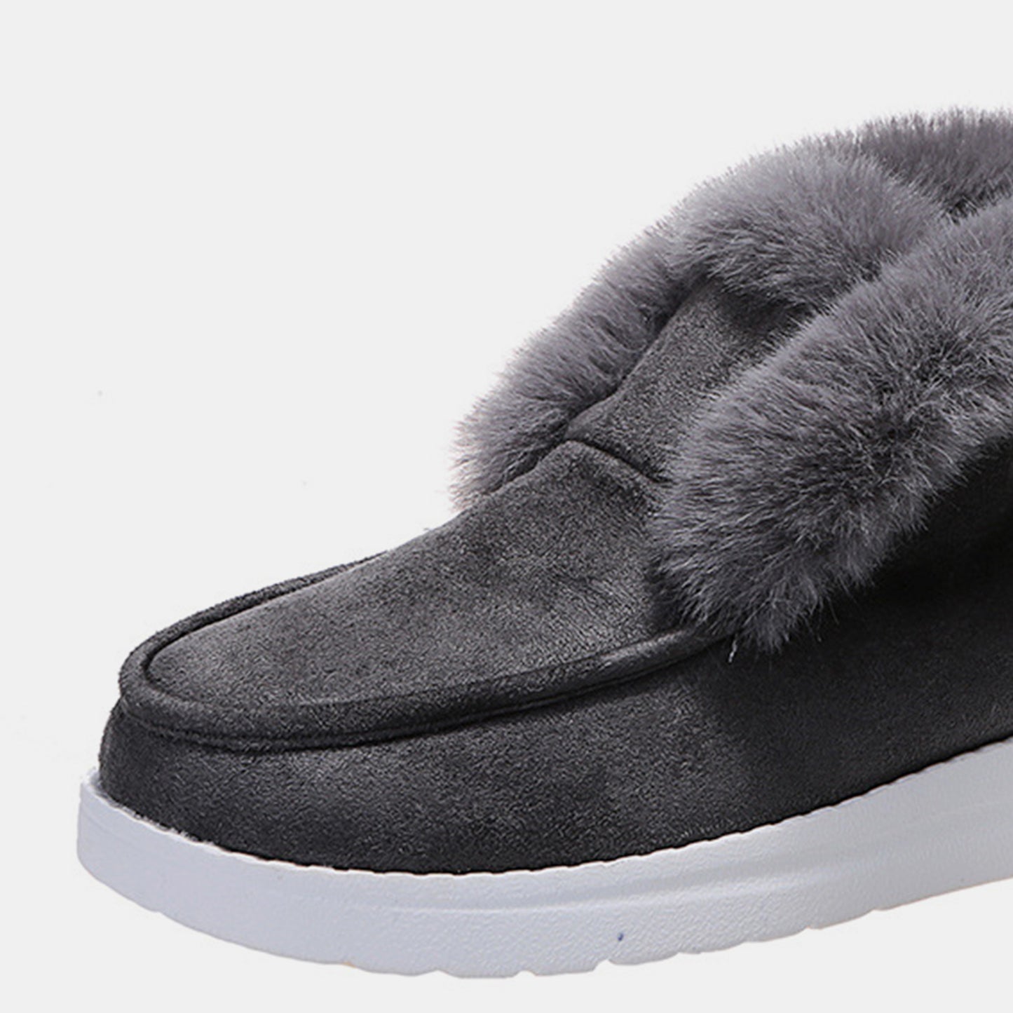 Furry Suede Snow Boots - Ryzela