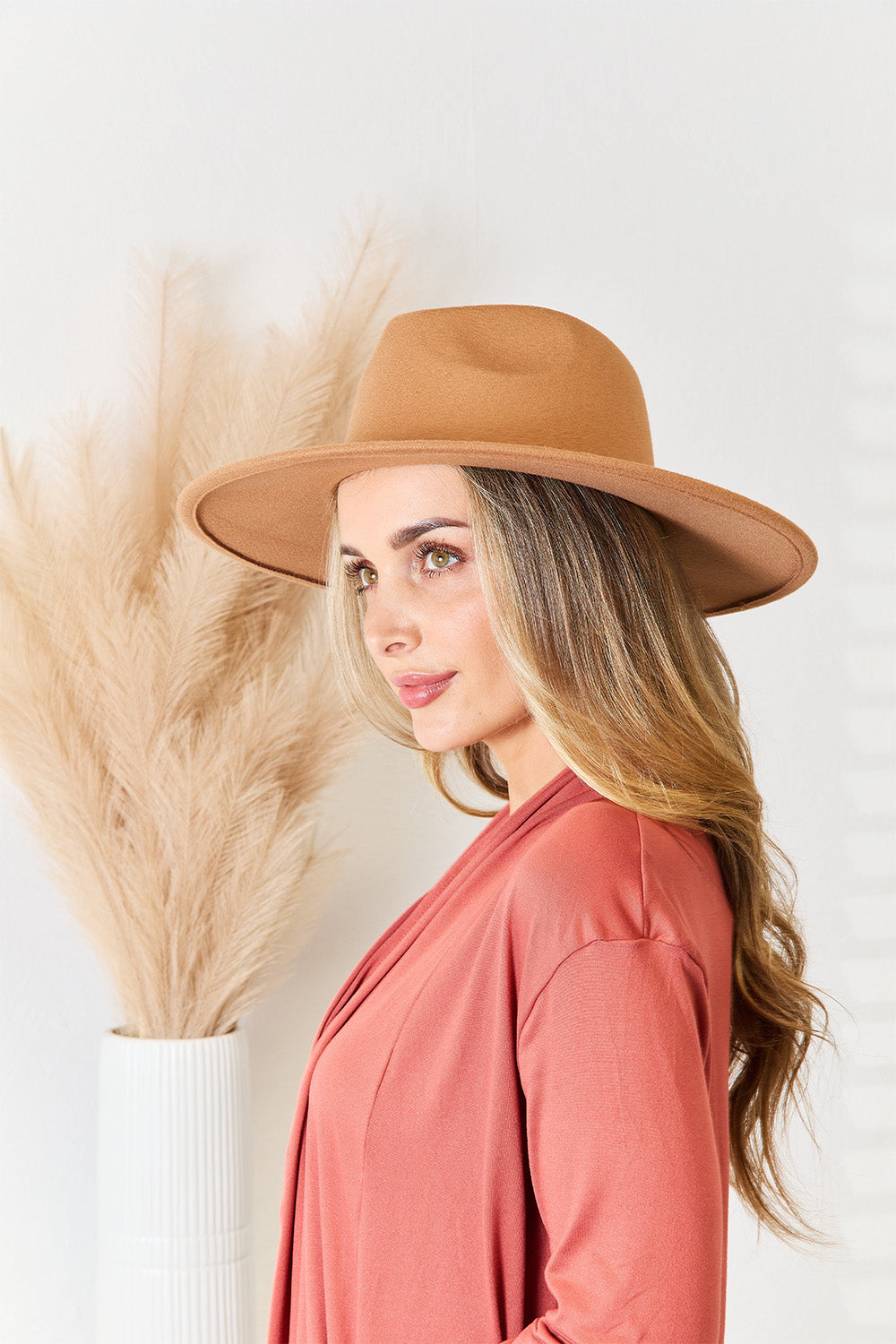 Fame Flat Brim Fedora Fashion Hat - Ryzela