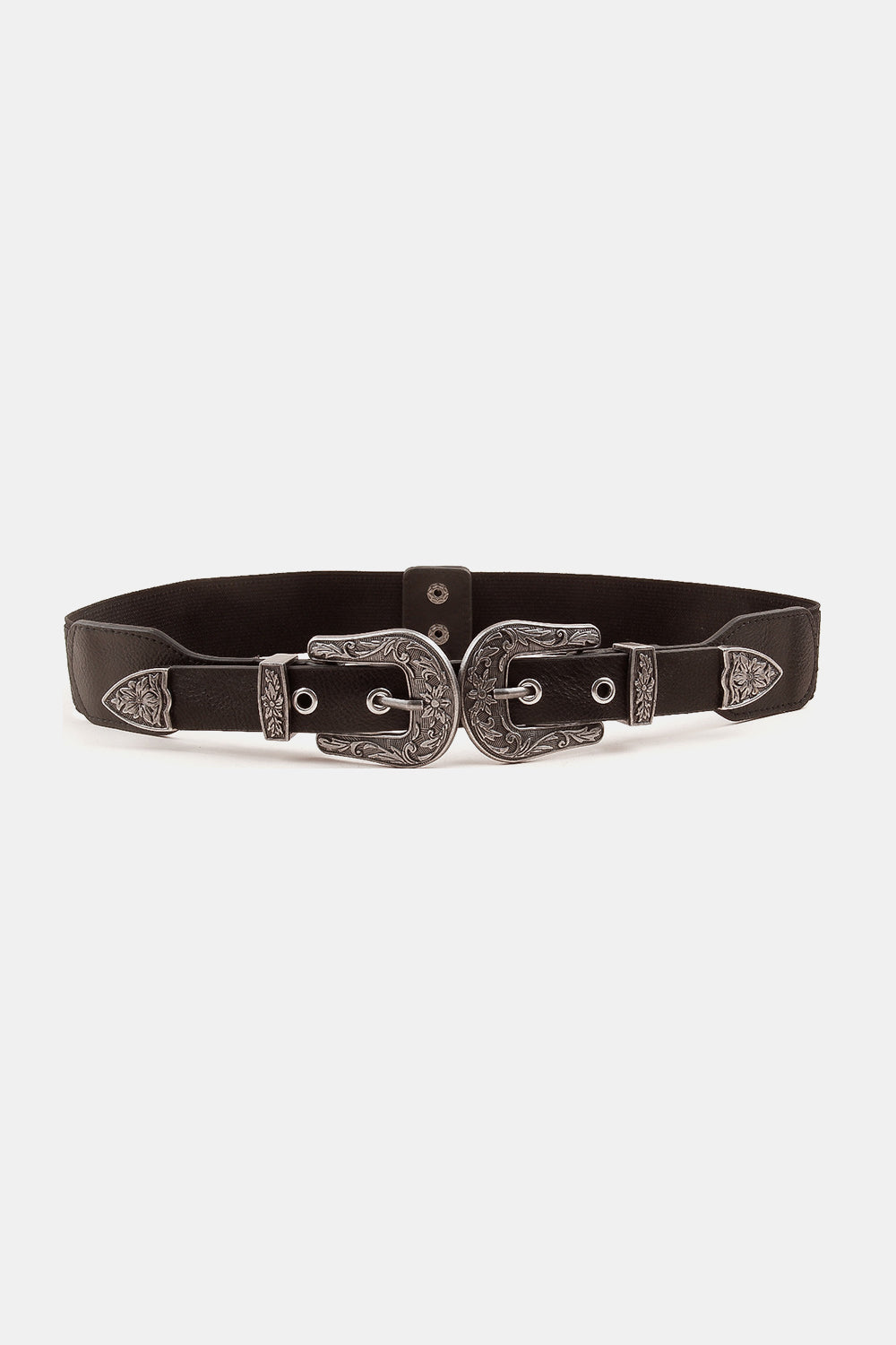 Symmetrical Zinc Alloy Buckle PU Leather Belt - Ryzela