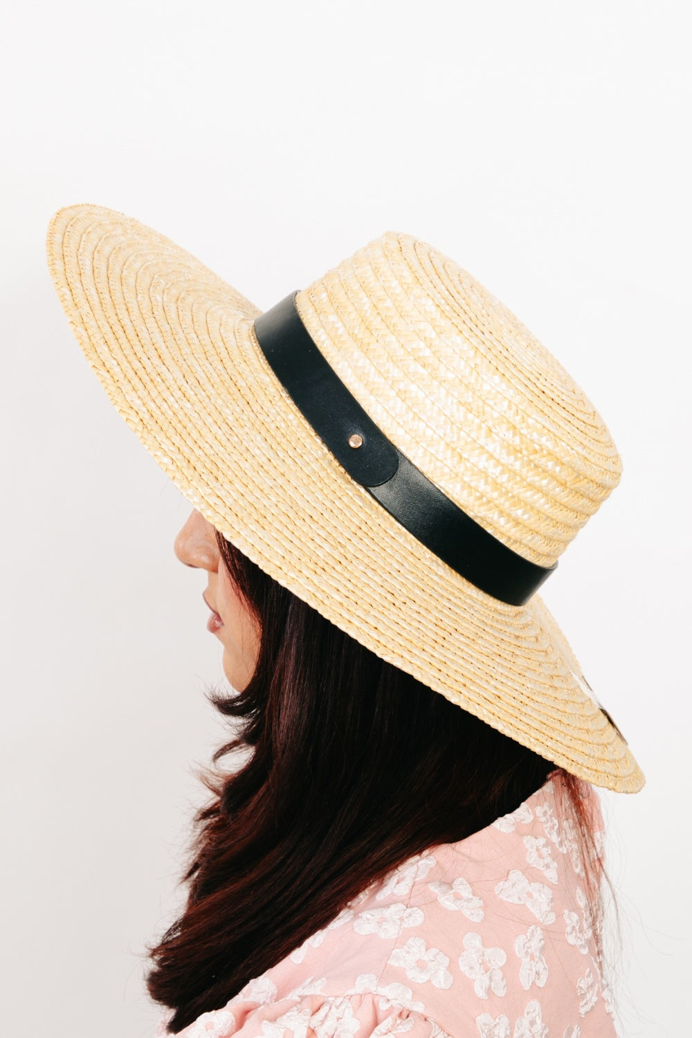 Fame Flat Brim Straw Weave Hat - Ryzela