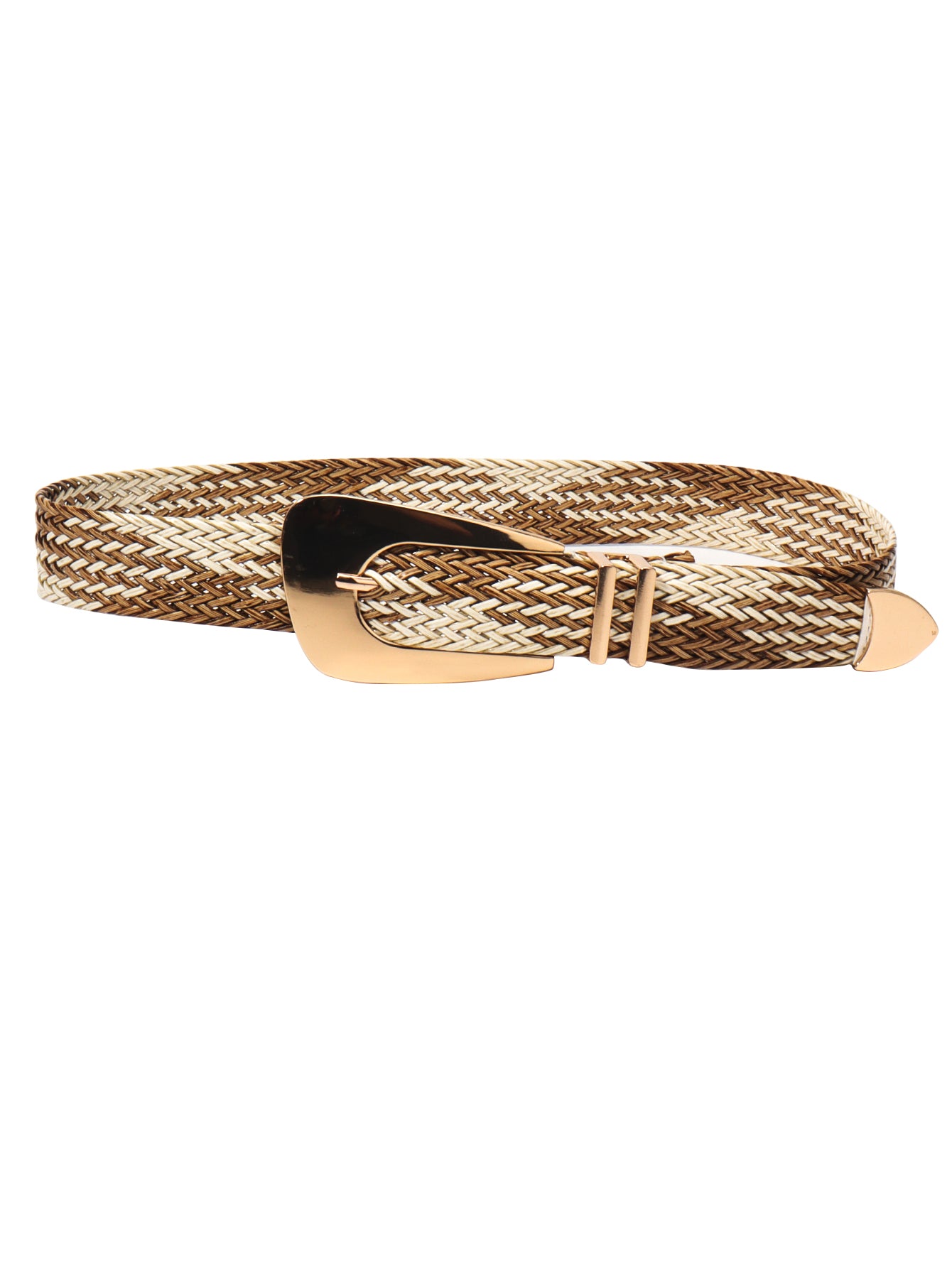 Irregular Buckle Braid Belt - Ryzela