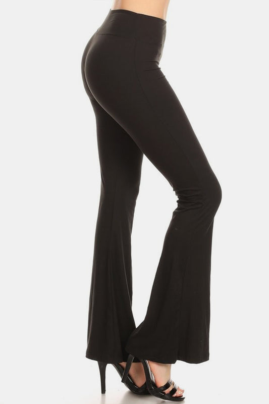 Leggings Depot High Waist Flare Leggings - Ryzela