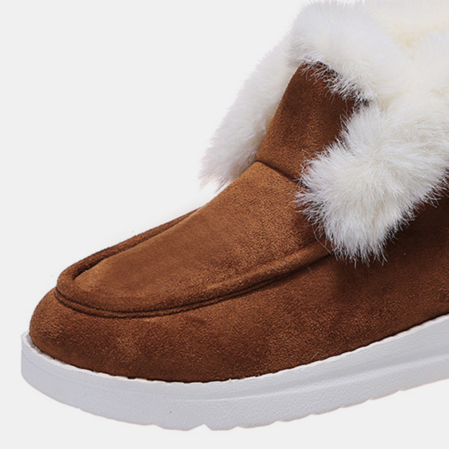 Furry Suede Snow Boots - Ryzela