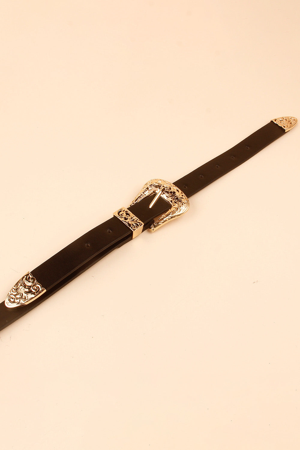 Double Buckle PU Leather Belt - Ryzela