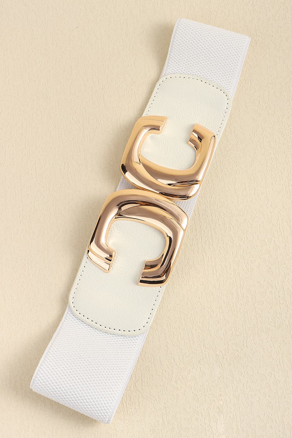 Zinc Alloy Buckle Elastic Wide Belt - Ryzela