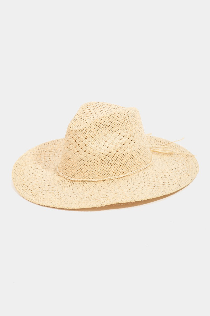 Fame Straw Braided Sun Hat - Ryzela