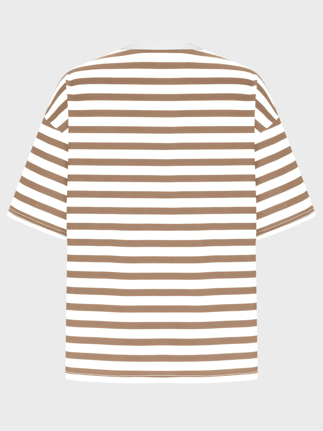 Striped Round Neck Half Sleeve T-Shirt - Ryzela