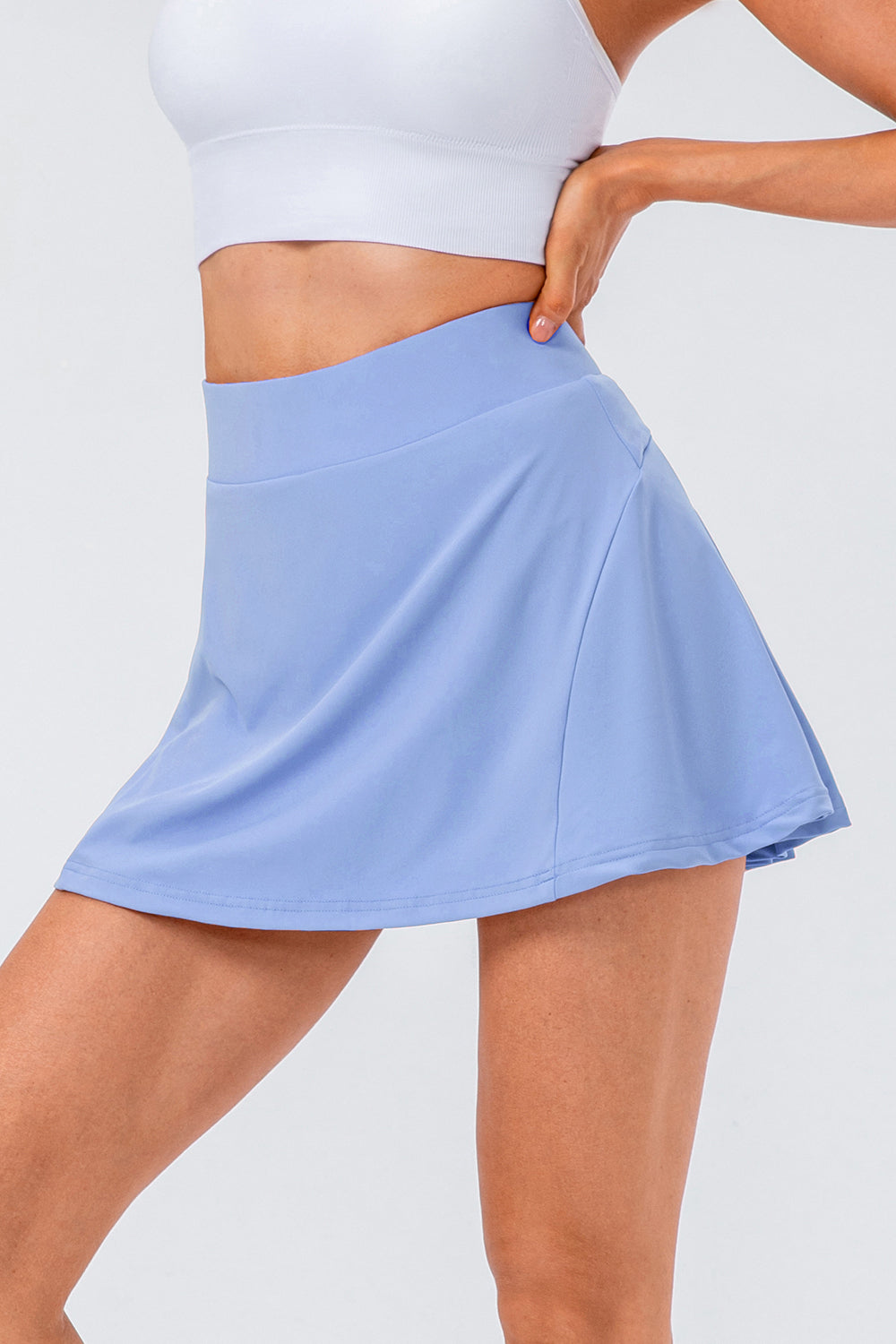 High Waist Pleated Active Skirt - Ryzela