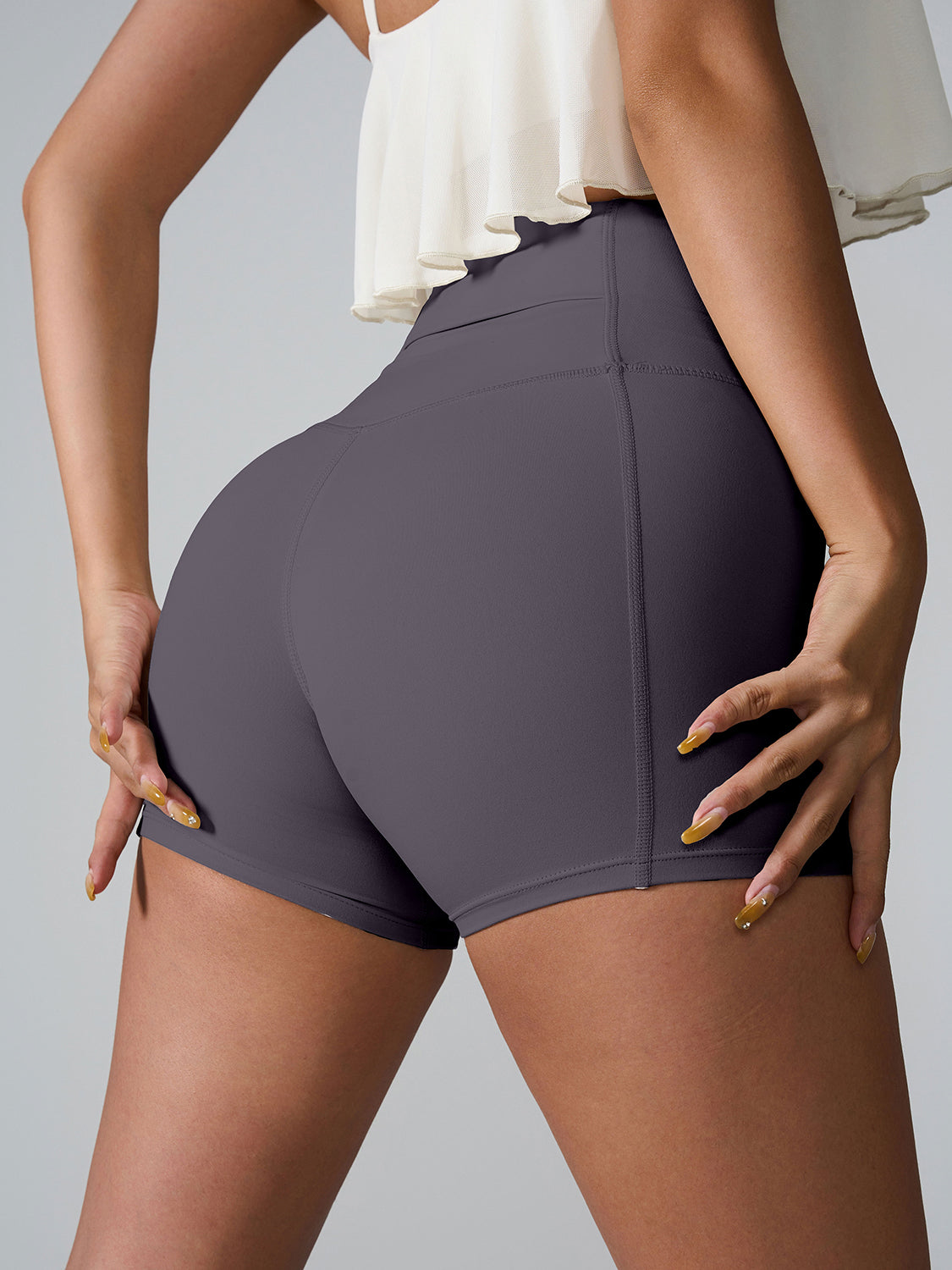 High Waist Active Shorts - Ryzela