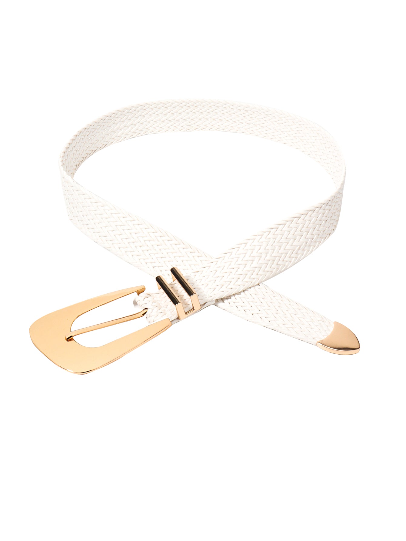 Irregular Buckle Braid Belt - Ryzela