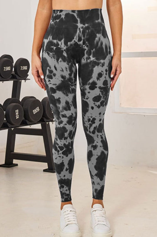 Tie-Dye High Waist Active Leggings - Ryzela