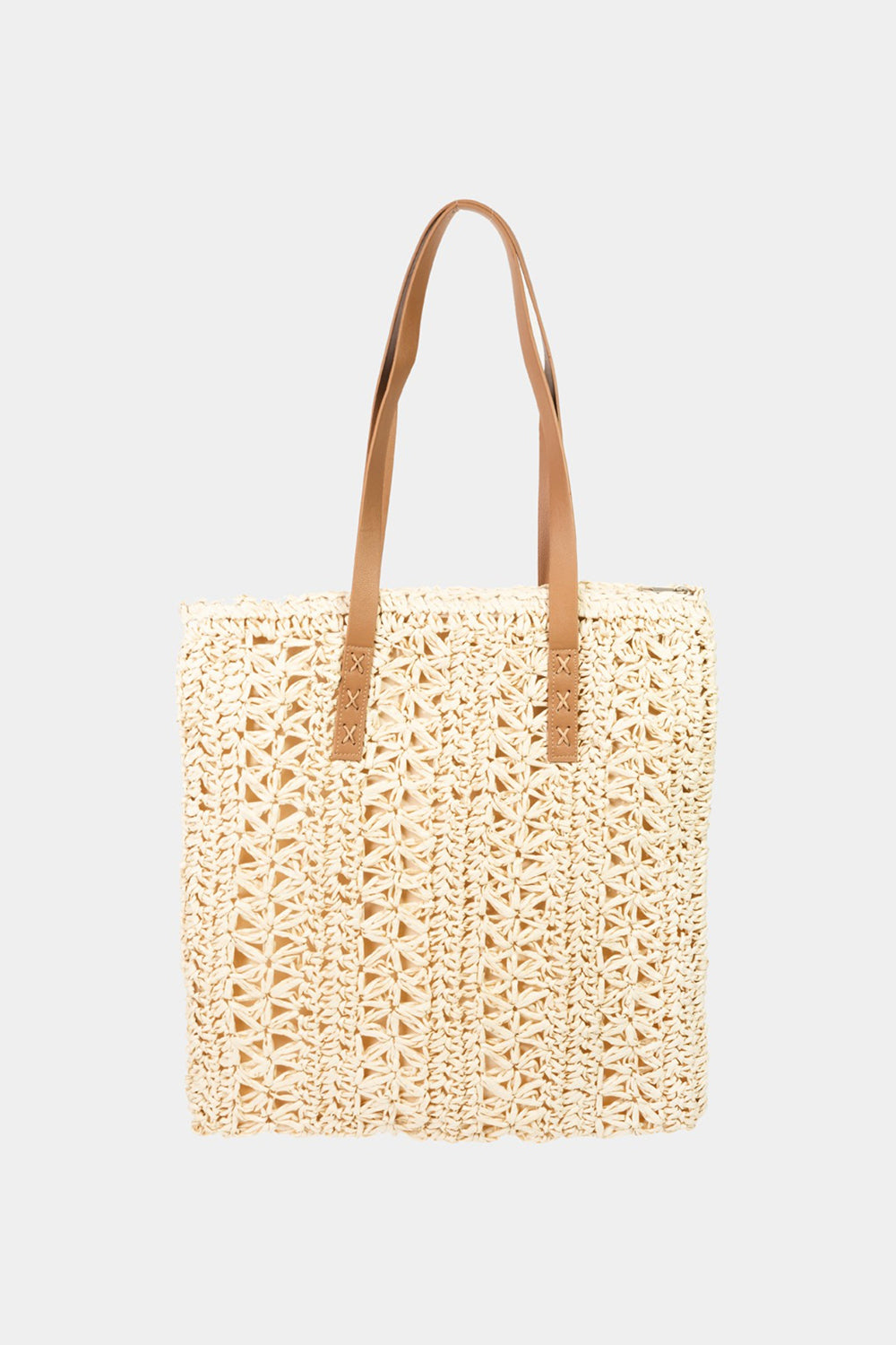 Fame Straw Braided Tote Bag - Ryzela