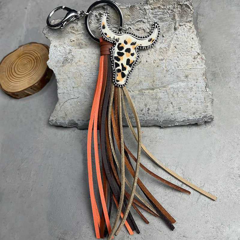 Bull Shape Fringe Key Chain - Ryzela