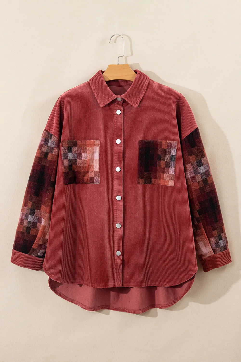 Button Up Long Sleeve Jacket - Ryzela