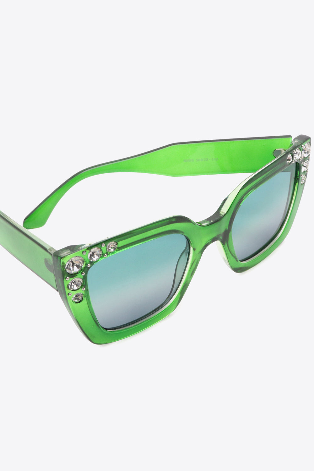 Inlaid Rhinestone Polycarbonate Sunglasses - Ryzela