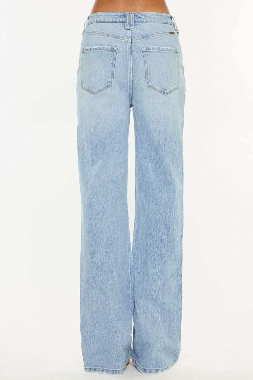 Kancan Distressed High Waist Straight Jeans - Ryzela