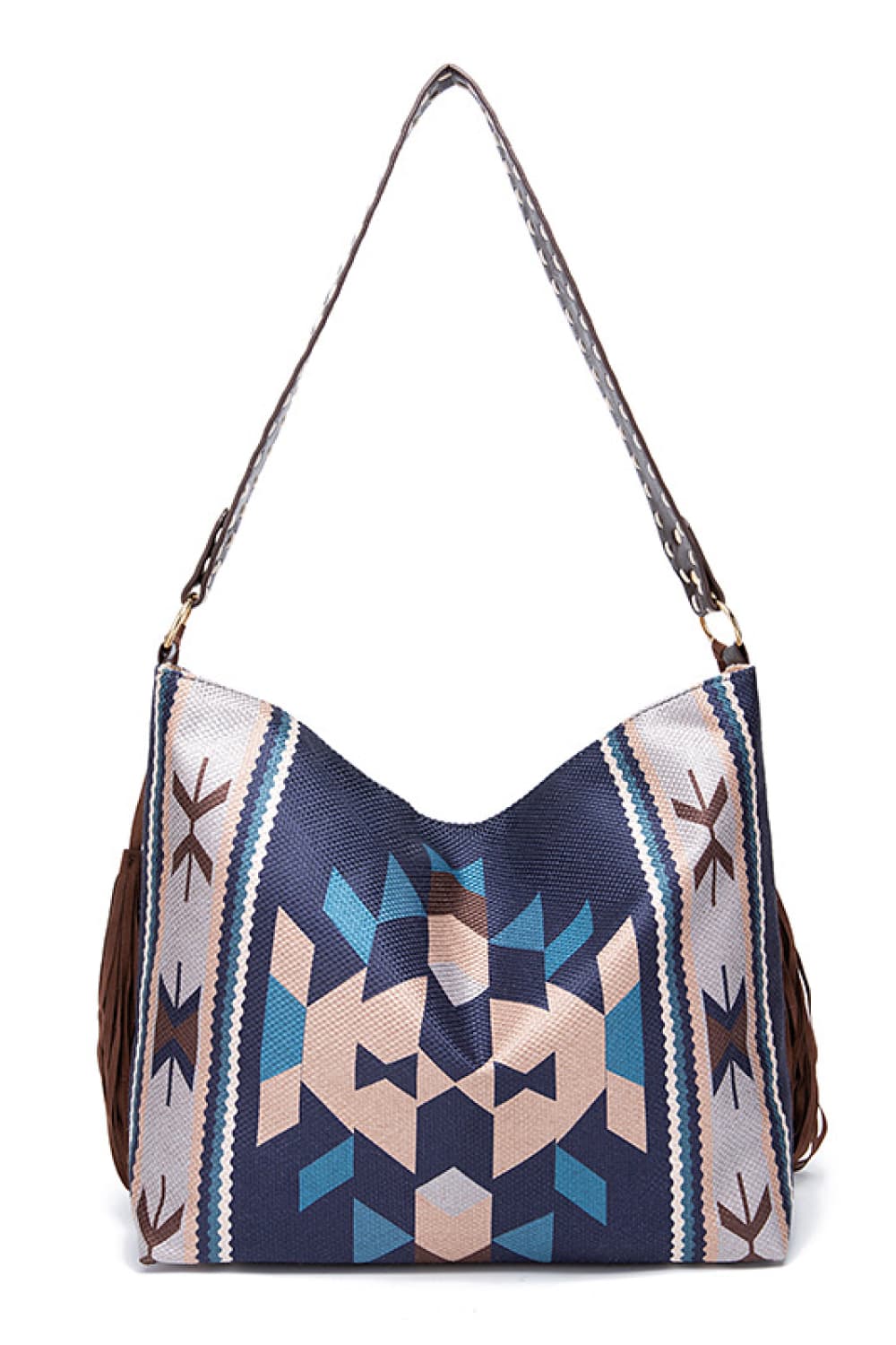 Geometric Canvas Tote Bag - Ryzela