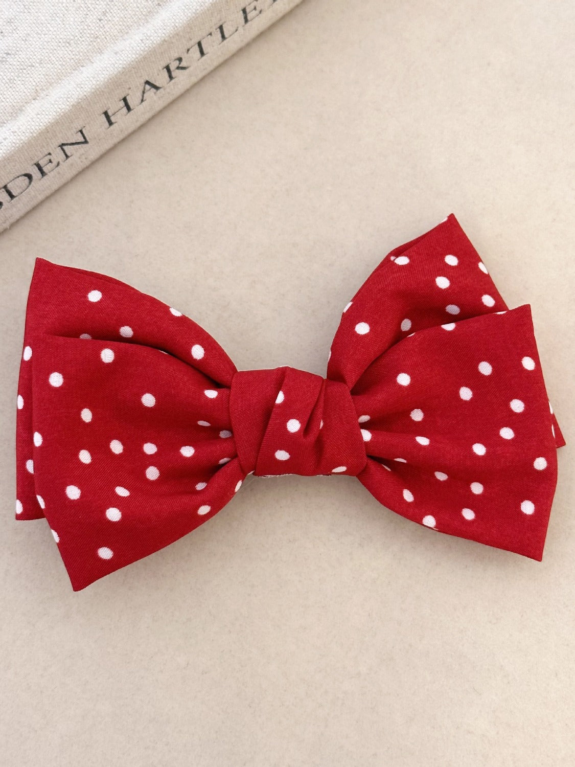 2-Piece Polka Dot Bow Hair Clip - Ryzela