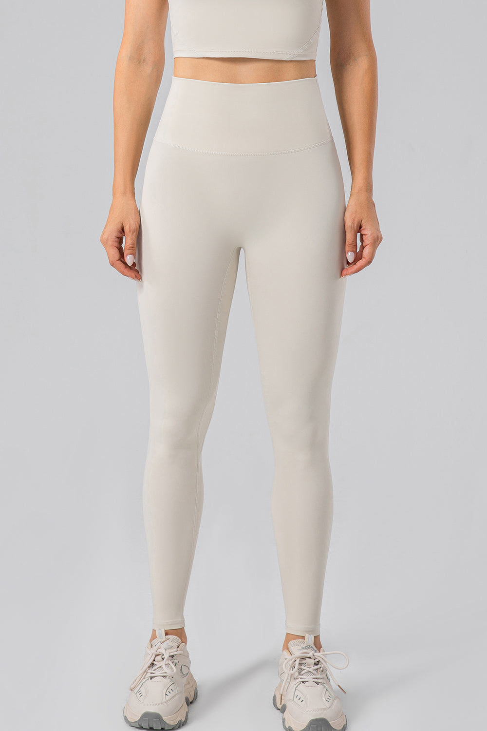 High Waist Wide Waistband Active Leggings - Ryzela