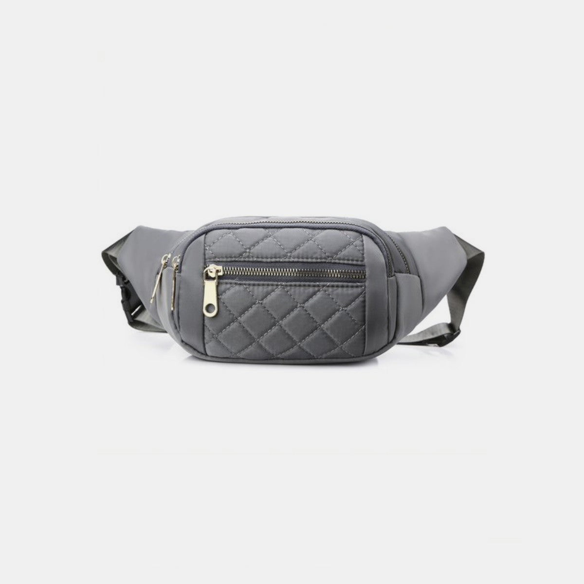 Zenana Quilted Multi Pocket Waist Belt Bag - Ryzela