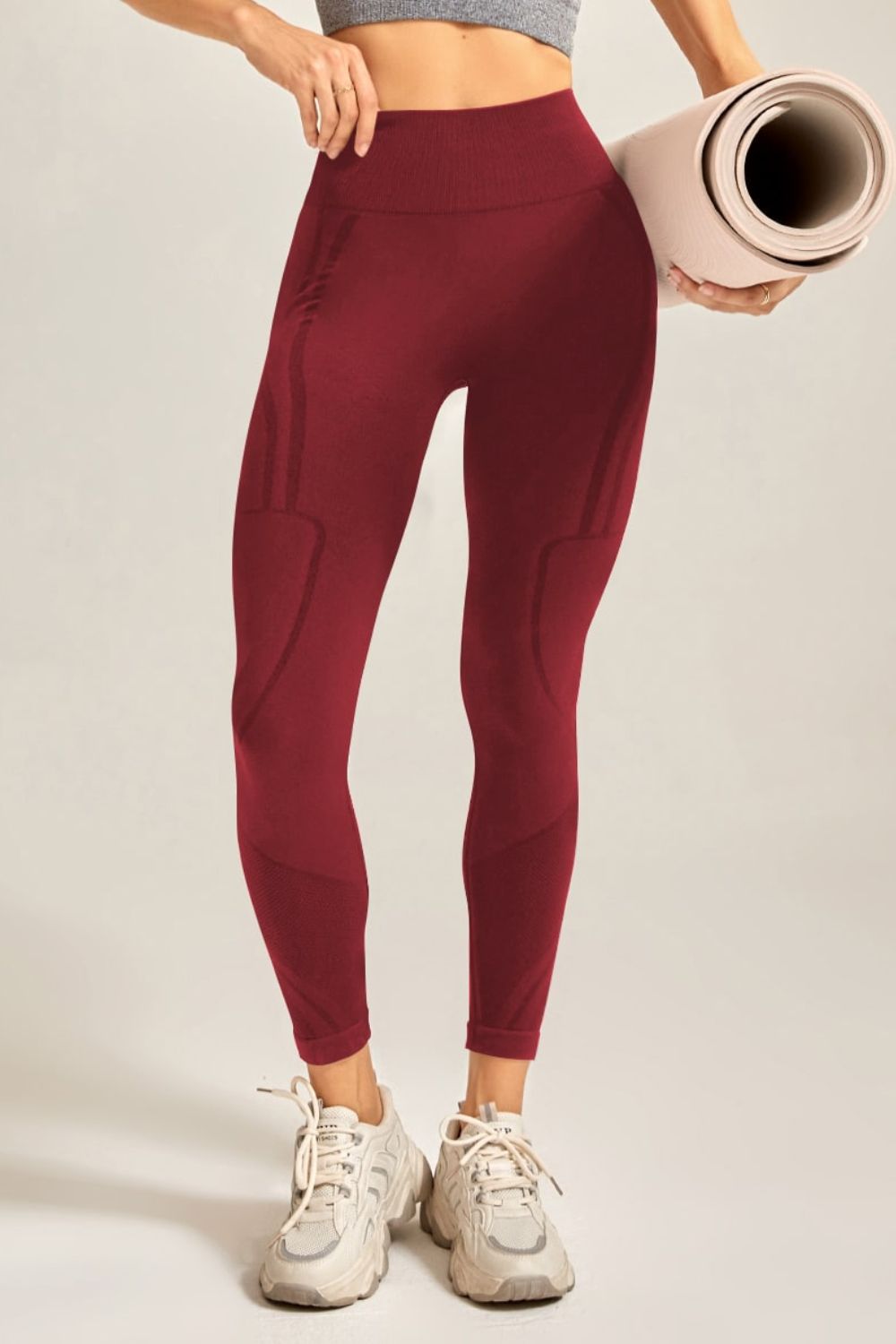 Wide Waistband Long Active Pants - Ryzela