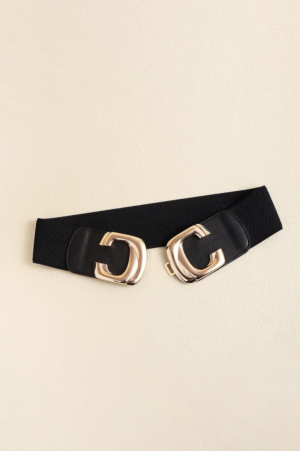 Zinc Alloy Buckle Elastic Wide Belt - Ryzela