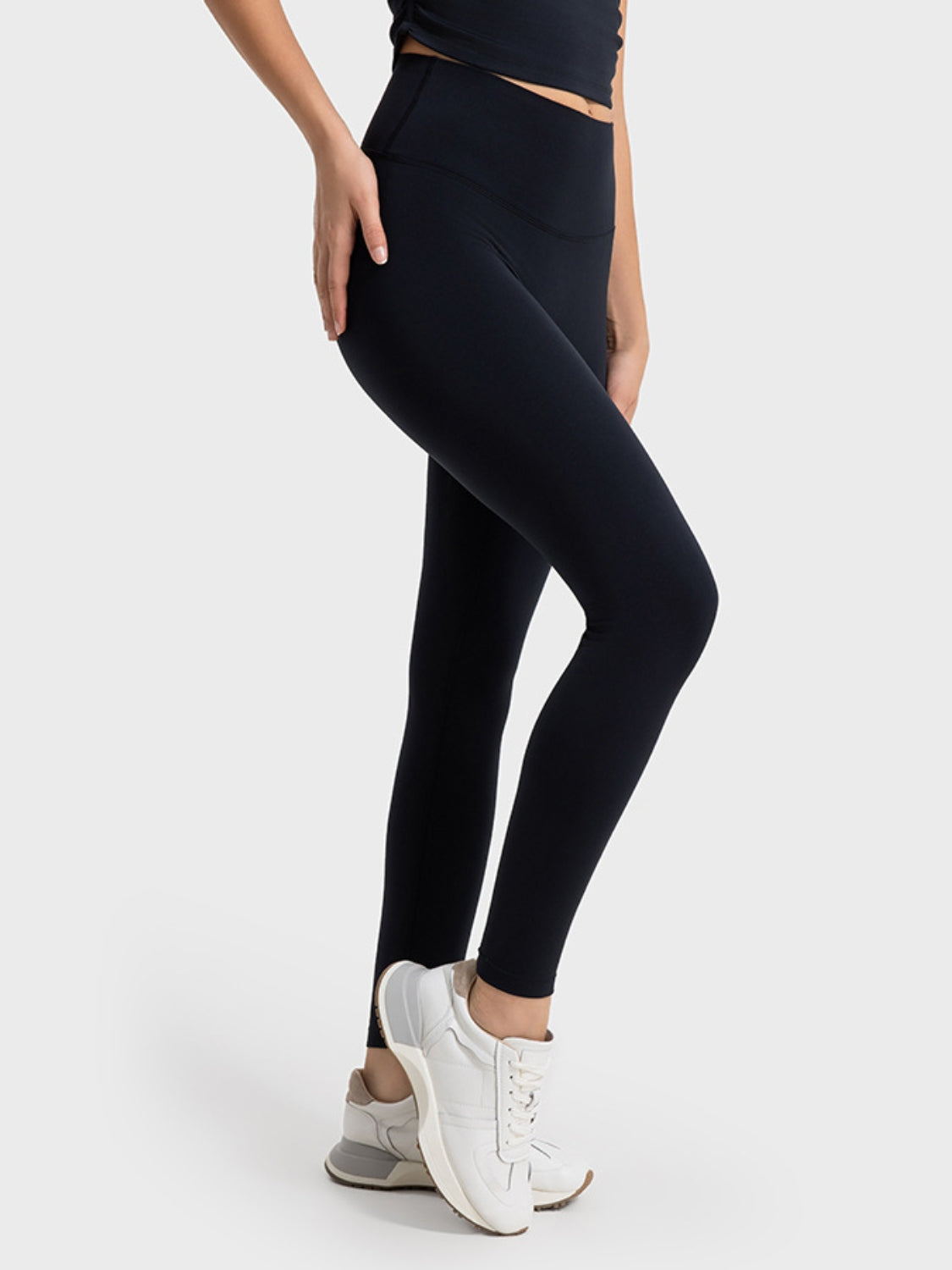 Wide Waistband Sports Leggings - Ryzela