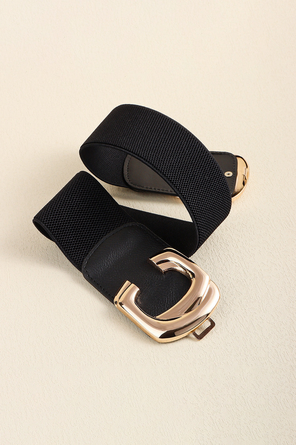 Zinc Alloy Buckle Elastic Wide Belt - Ryzela