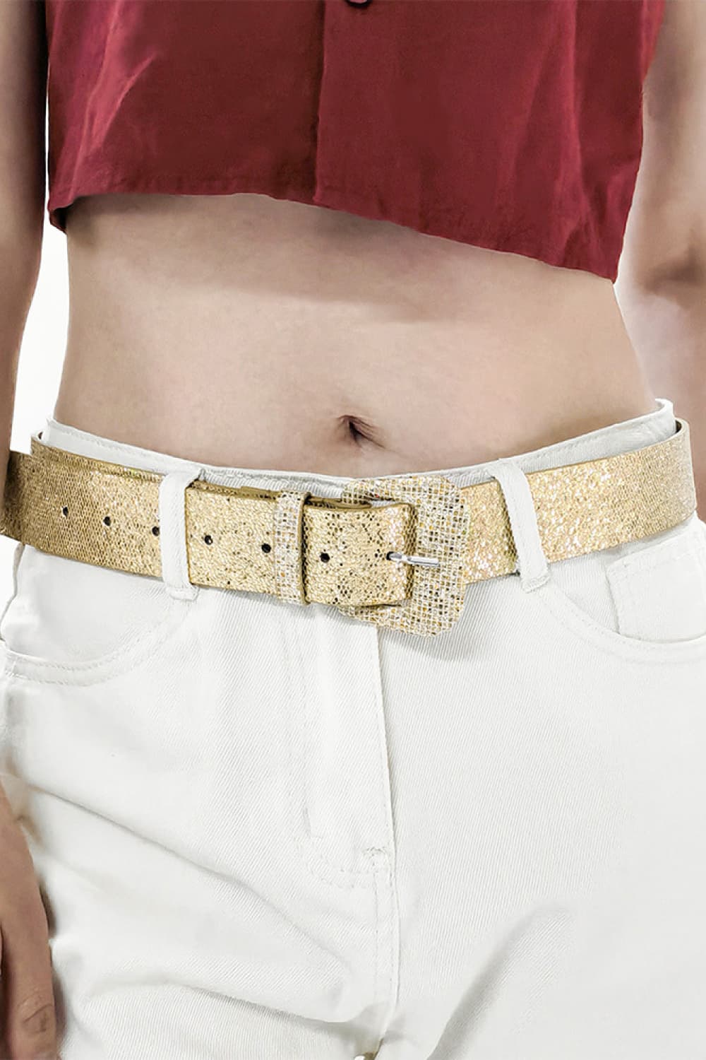 Glitter PU Leather Belt - Ryzela