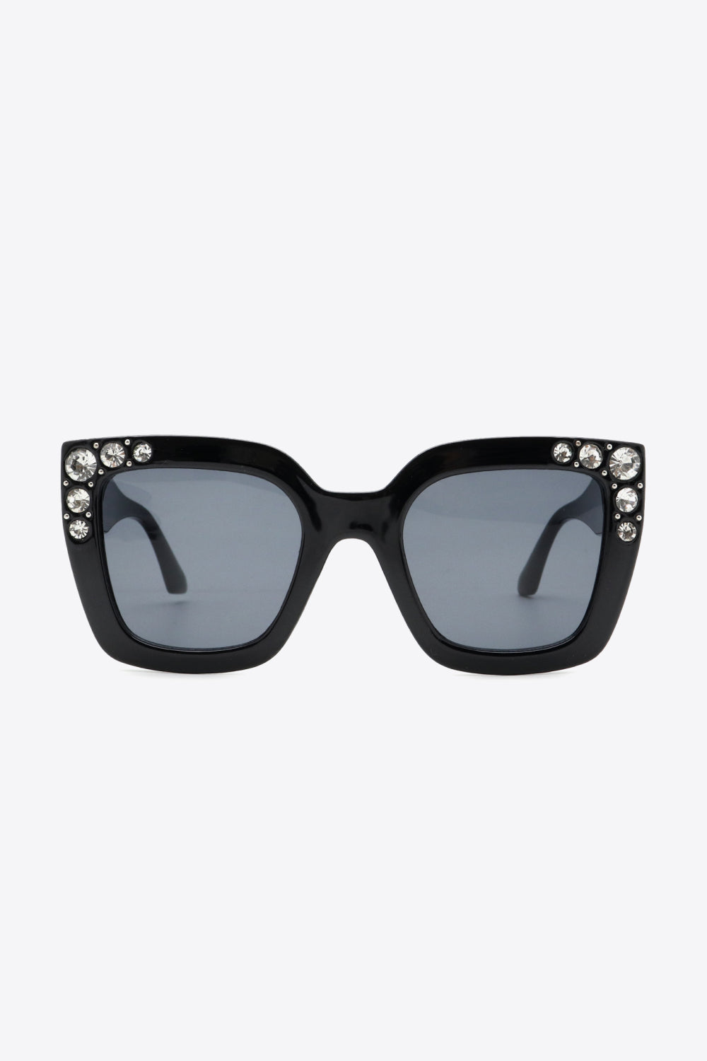 Inlaid Rhinestone Polycarbonate Sunglasses - Ryzela