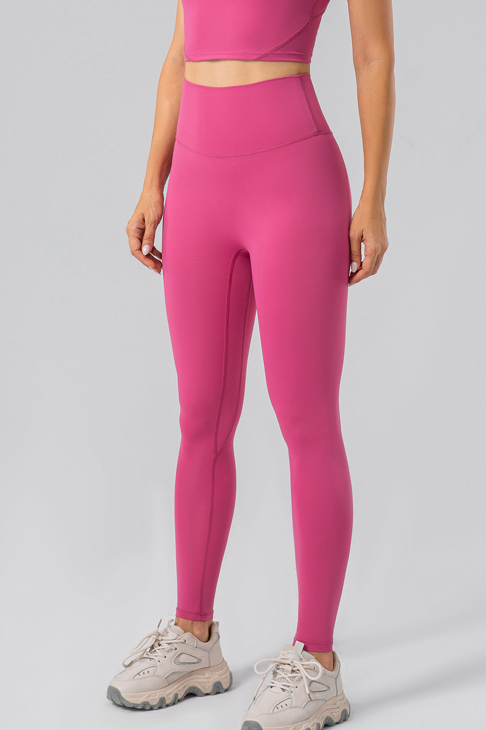 High Waist Wide Waistband Active Leggings - Ryzela