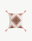 Geometric Graphic Tassel Decorative Throw Pillow Case  Trendsi Diamond Square  