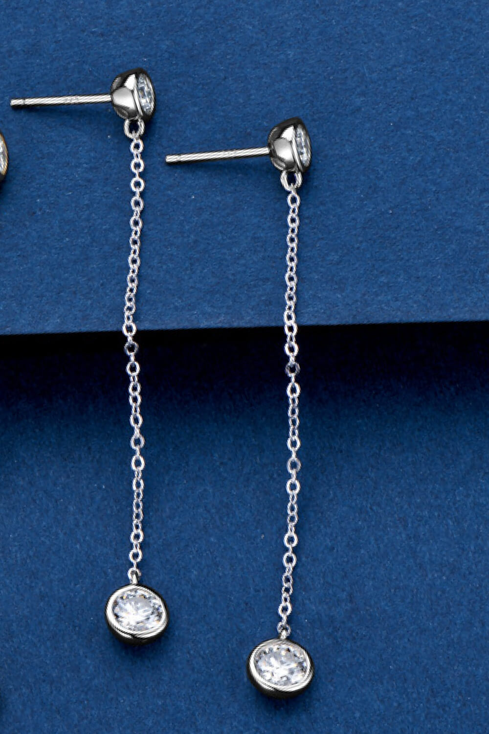 Moissanite Chain Earrings - Ryzela