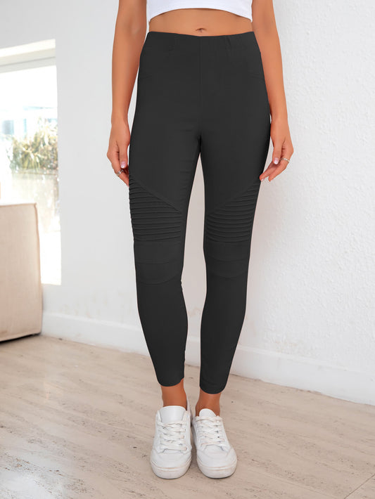 Ribbed Detail Leggings - Ryzela