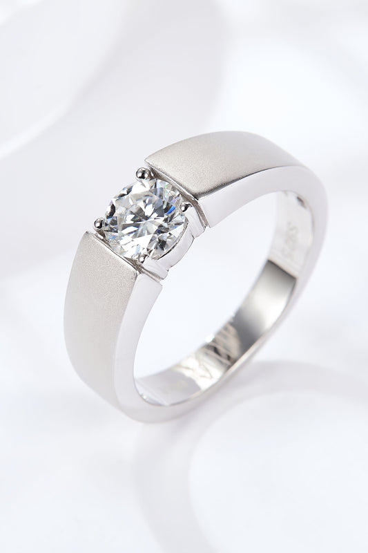 925 Sterling Silver I Carat Moissanite Ring - Ryzela