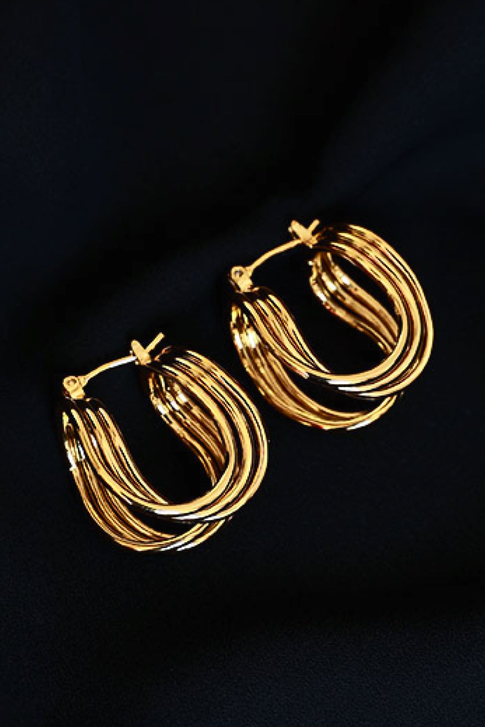 U-Shaped Hoop Earrings - Ryzela