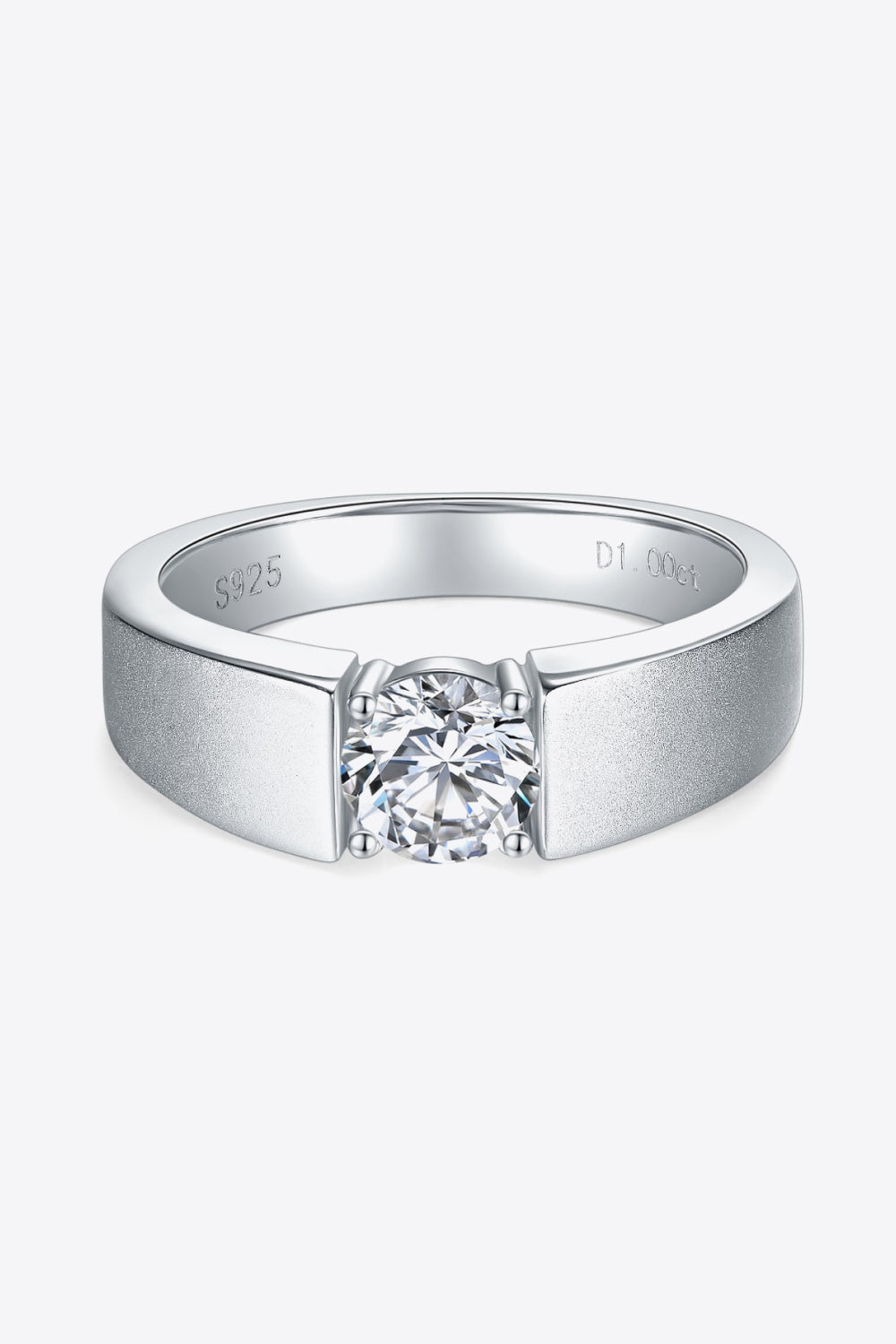 925 Sterling Silver I Carat Moissanite Ring - Ryzela