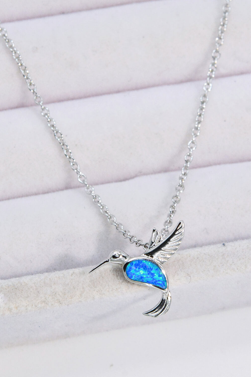 Opal Bird 925 Sterling Silver Necklace - Ryzela