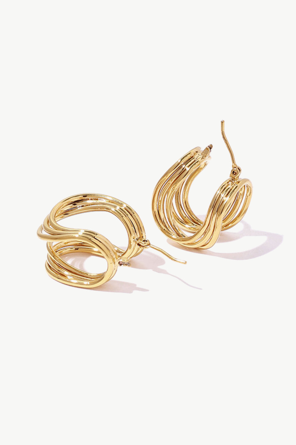 U-Shaped Hoop Earrings - Ryzela