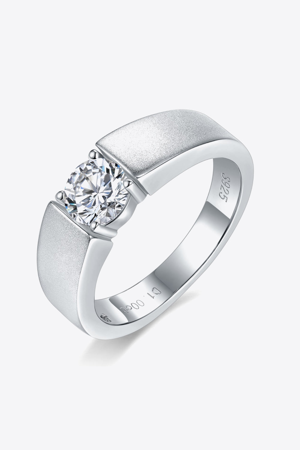 925 Sterling Silver I Carat Moissanite Ring - Ryzela