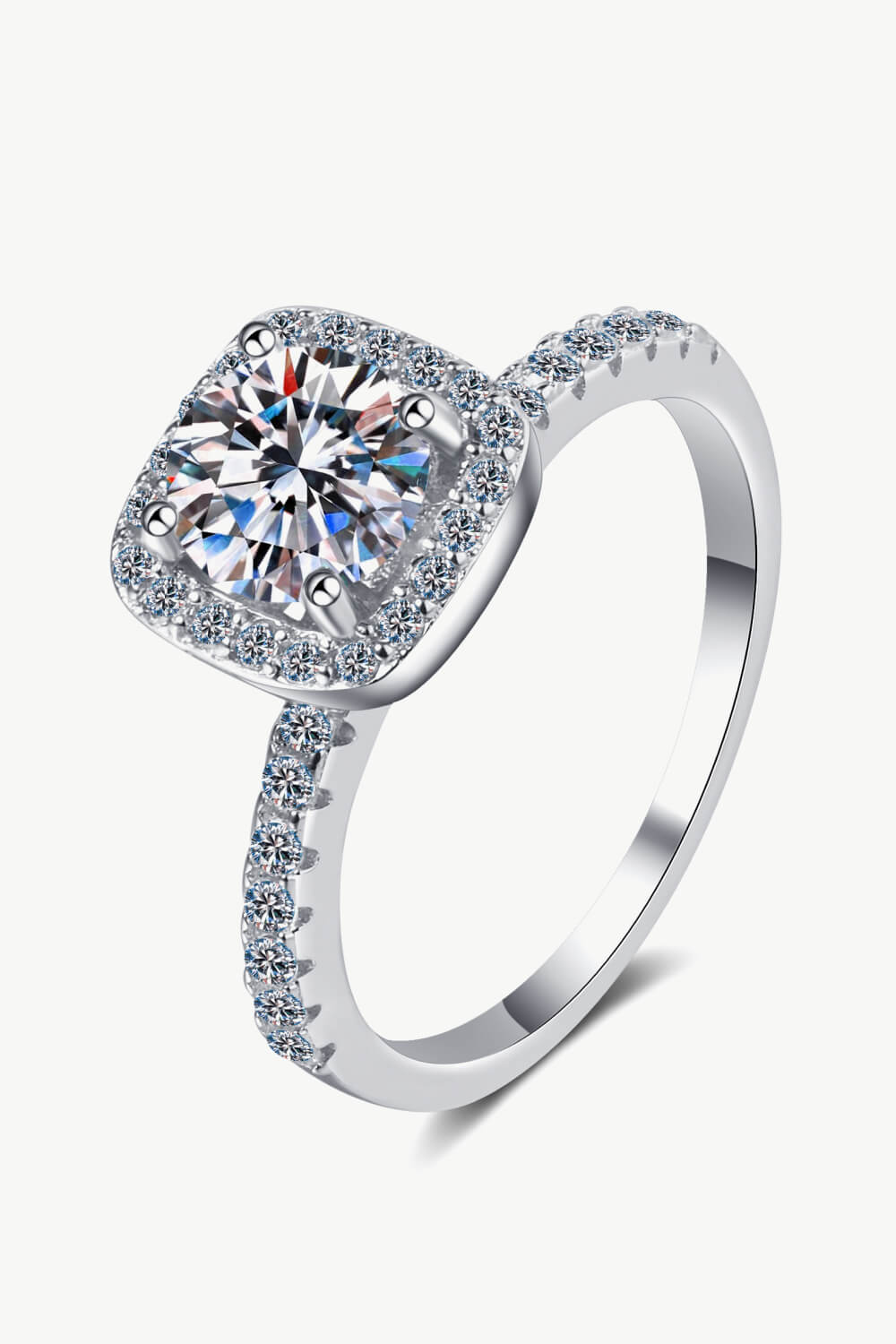 Square Moissanite Ring - Ryzela